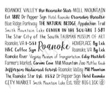 Roanoke, VA Travel Mug