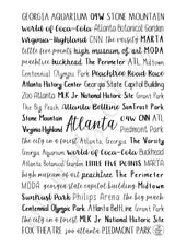 Atlanta, GA Spiral Notebook