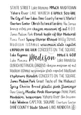 Madison, WI Spiral Notebook