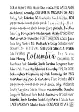 Columbia, SC Spiral Notebook