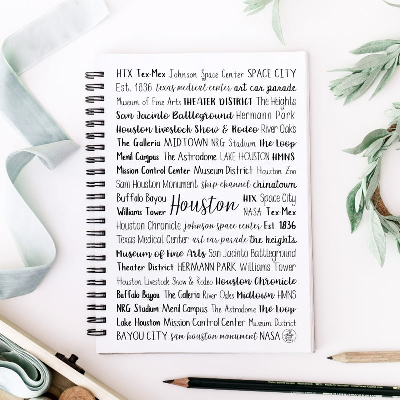 Houston, TX Spiral Notebook