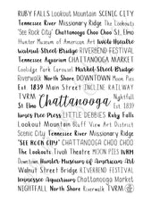 Chattanooga, TN Spiral Notebook