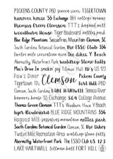 Clemson, SC Spiral Notebook