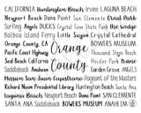 Orange County, CA Digital Download