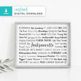 Jacksonville, FL Digital Download