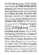 Gettysburg, PA Spiral Notebook