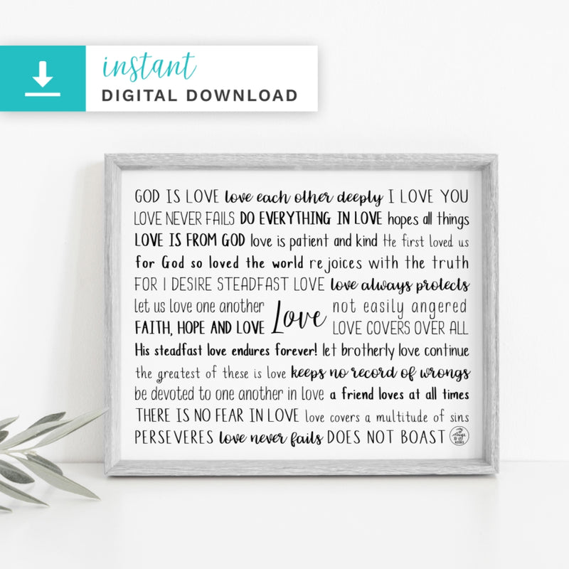 Love Scriptures Digital Download