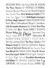 El Paso, TX Spiral Notebook