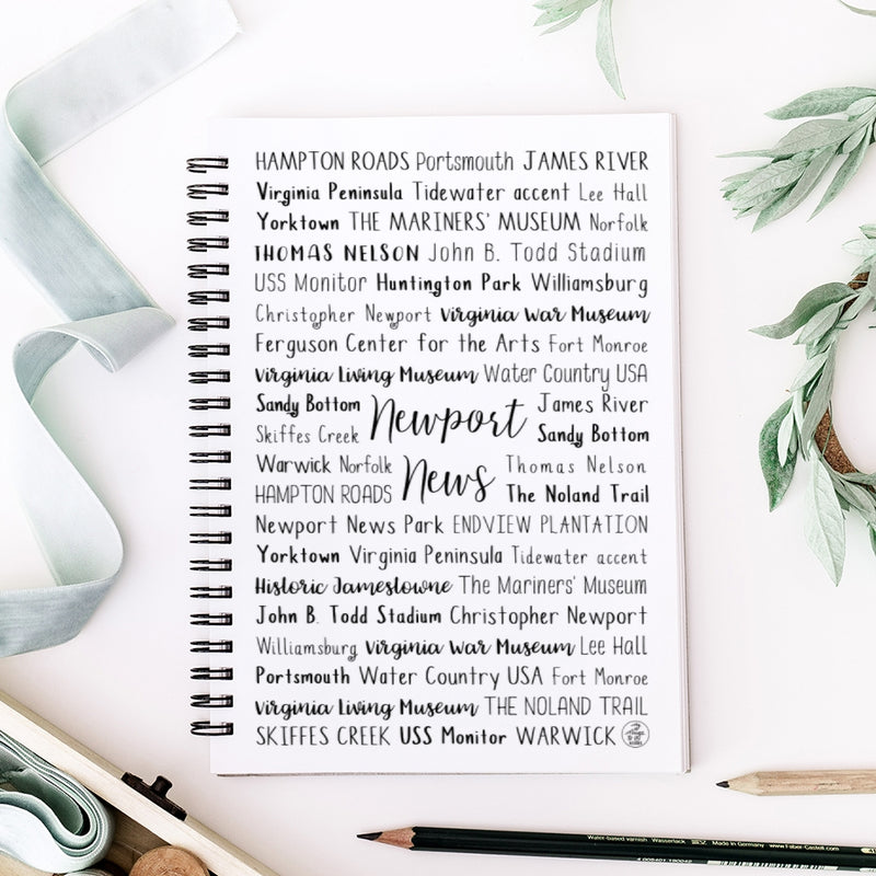 Newport News, VA Spiral Notebook