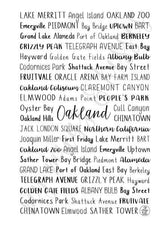 Oakland, CA Spiral Notebook
