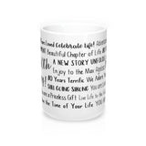 80th Birthday Mug