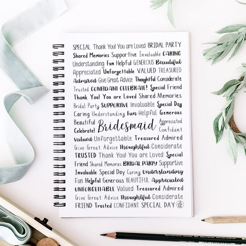 Bridesmaid Spiral Notebook