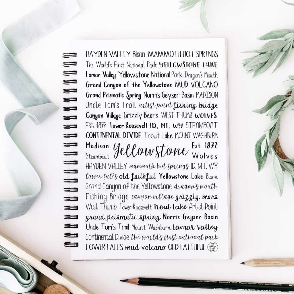 Yellowstone Spiral Notebook – My Mugs & Kisses