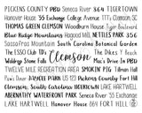 Clemson, SC Digital Download