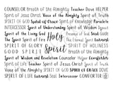 Names of the Holy Spirit Tumbler