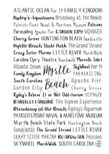 Myrtle Beach, SC Spiral Notebook