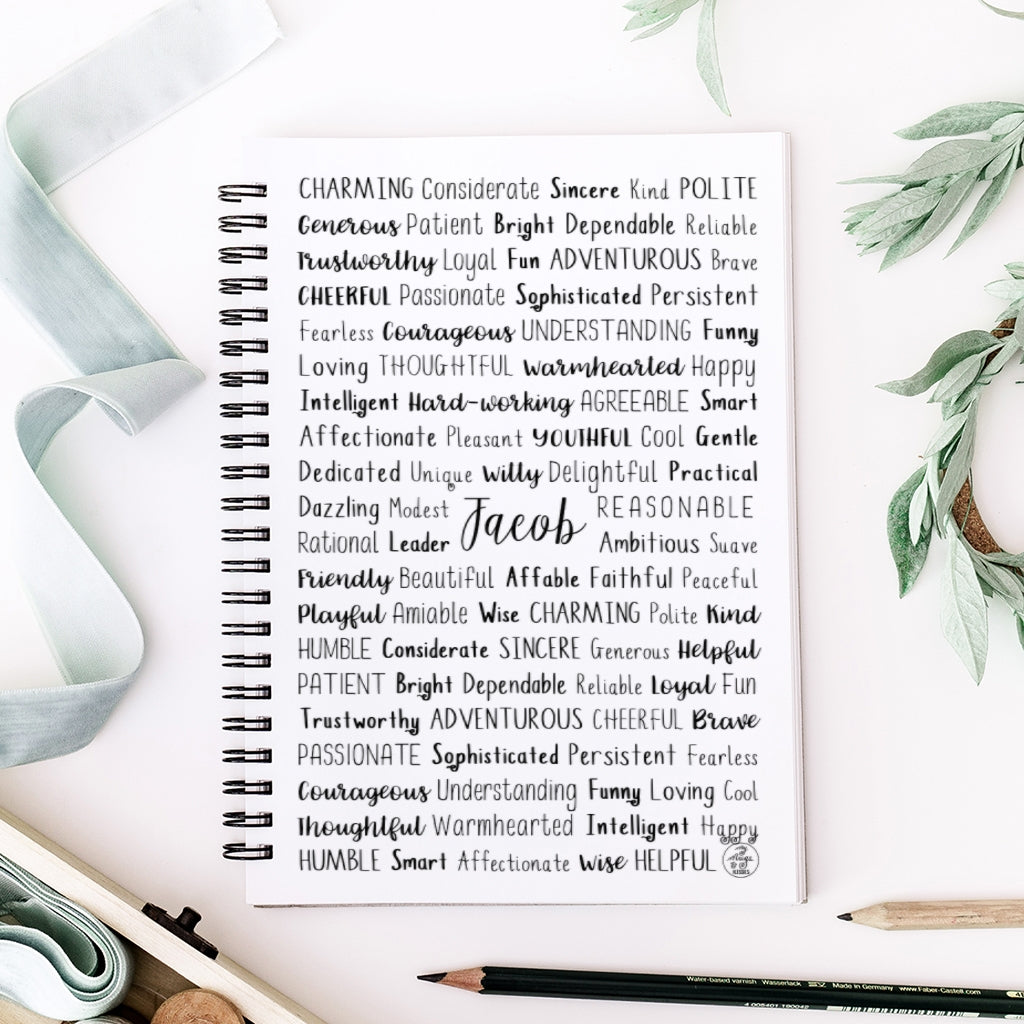 Jacob Spiral Notebook – My Mugs & Kisses