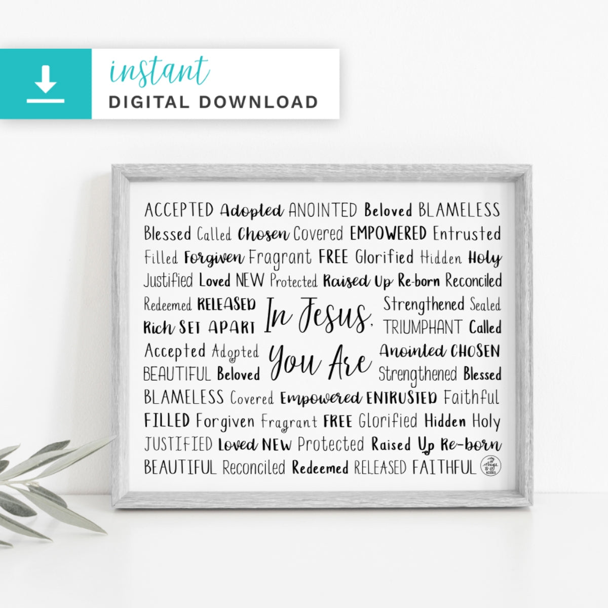 In Jesus, You Are Digital Download