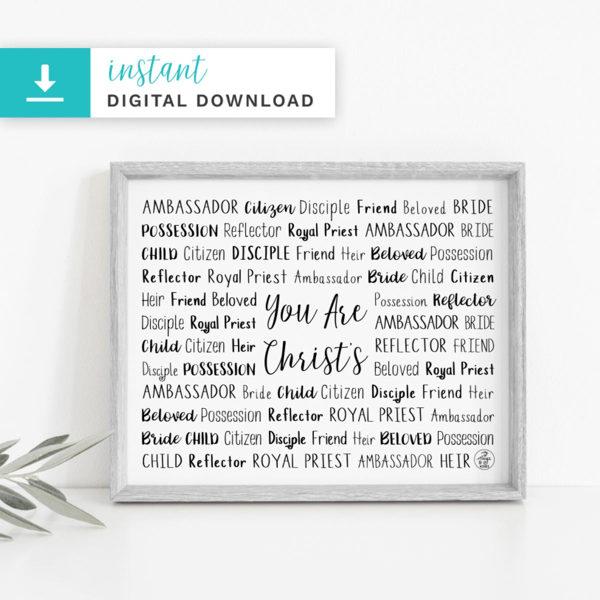 You Are Christ's Digital Download