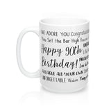 90th Birthday Mug