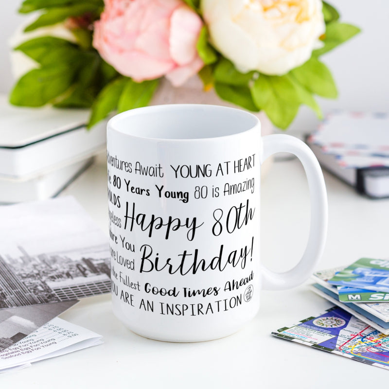 80th Birthday Mug