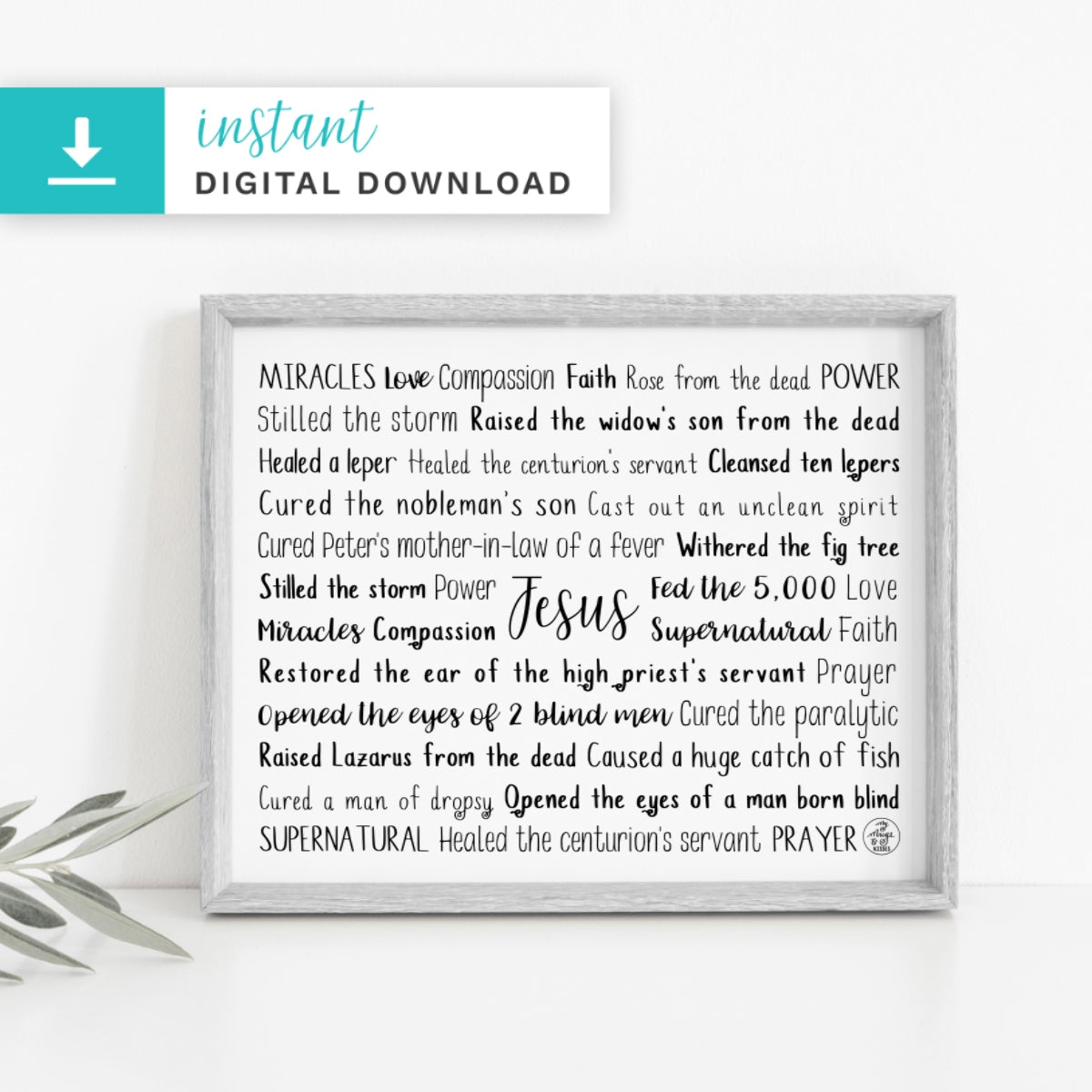 Miracles of Jesus Digital Download