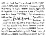 Bridesmaid Digital Download