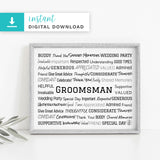 Groomsman Digital Download