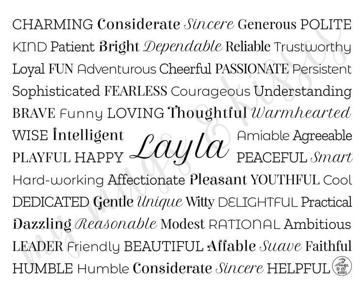 Layla Digital Download – My Mugs & Kisses